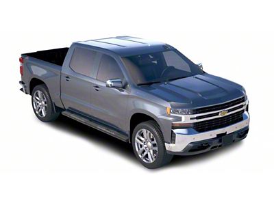 Epic Aluminum Running Boards; Black (19-24 Silverado 1500 Double Cab)