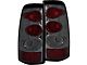 Euro Style Tail Lights; Chrome Housing; Smoked Lens (03-06 Silverado 1500 Fleetside)