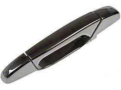 Exterior Door Handle; Chrome; Rear Driver Side (07-13 Silverado 1500 Crew Cab)