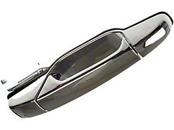 Exterior Door Handle; Chrome; Rear Passenger Side (07-13 Silverado 1500 Crew Cab)