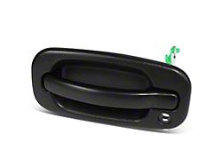 Exterior Door Handle with Keyhole; Front Driver Side; Textured Black (99-06 Silverado 1500)