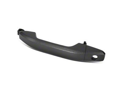 Exterior Door Handle with Keyhole; Front Driver Side; Textured Black (14-18 Silverado 1500)