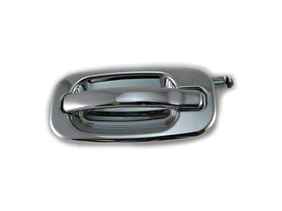 Exterior Door Handle; Rear Driver Side; Chrome (04-06 Silverado 1500 Crew Cab)