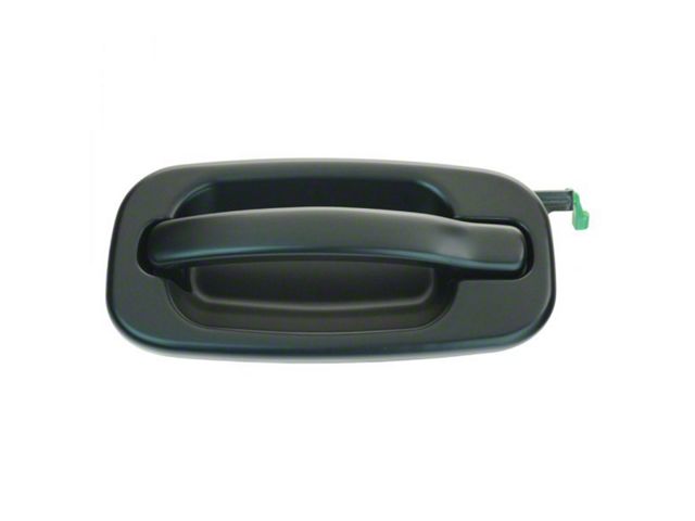 Exterior Door Handle; Rear Driver Side; Paint to Match Black (04-06 Silverado 1500 Crew Cab)