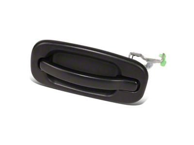 Exterior Door Handle; Rear Driver Side; Textured Black (04-06 Silverado 1500 Crew Cab)