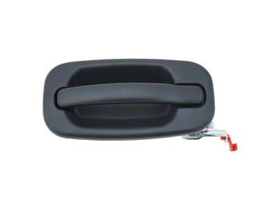 Exterior Door Handle; Rear Passenger Side; Textured Black (04-06 Silverado 1500 Crew Cab)