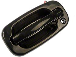 Exterior Door Handle; Smooth Black; Front Driver Side (99-06 Silverado 1500)