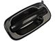 Exterior Door Handle; Smooth Black; Rear Driver Side (04-06 Silverado 1500 Crew Cab)