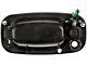 Exterior Door Handle with Keyhole; Smooth Black; Front Passenger Side (99-03 Silverado 1500)