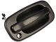 Exterior Door Handle with Keyhole; Textured Black; Front Passenger Side (99-06 Silverado 1500)