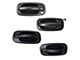 Exterior Door Handles; Front and Rear; Textured Black (04-06 Silverado 1500 Crew Cab)