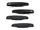 Exterior Door Handles; Front and Rear; Textured Black (07-13 Silverado 1500 Crew Cab)