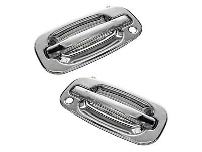 Exterior Door Handles; Front; Chrome (99-06 Silverado 1500)