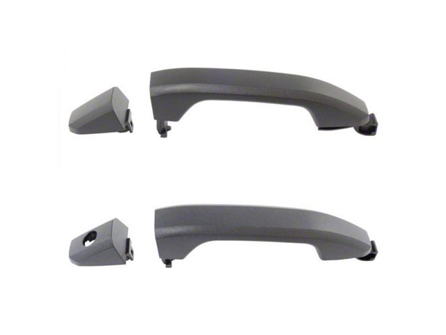 Exterior Door Handles; Front; Textured Black (14-17 Silverado 1500)