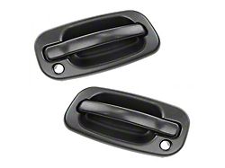 Exterior Door Handles; Front; Textured Flat Black (99-06 Silverado 1500)