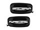 Exterior Door Handles; Rear; Chrome and Black (99-06 Silverado 1500)