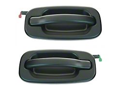 Exterior Door Handles; Rear; Paint to Match Black (04-06 Silverado 1500 Crew Cab)