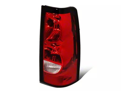 Factory Style Tail Light; Chrome Housing; Red Lens; Passenger Side (03-06 Silverado 1500 Fleetside)