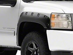 Pocket Style Fender Flares; Front and Rear (07-13 Silverado 1500 w/ 6.50-Foot Standard & 8-Foot Long Box)