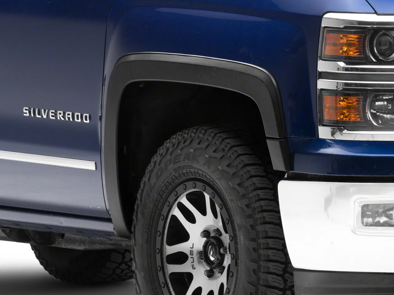 Silverado 1500 Fender Flares; Matte Black (14-18 Silverado 1500) - Free ...