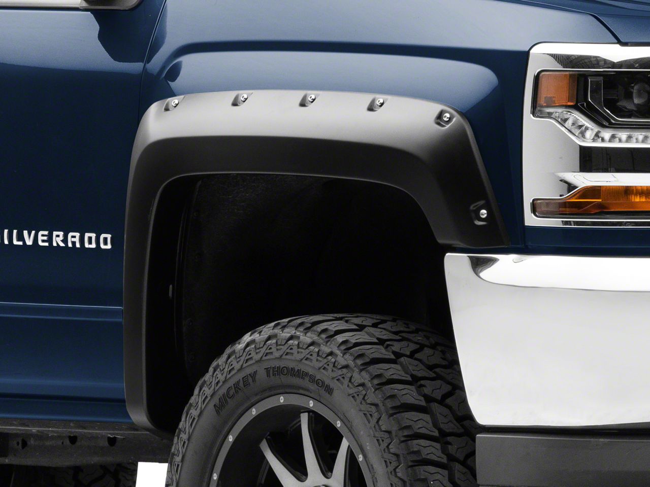 Silverado 1500 Fender Flares; Smooth (1418 Silverado 1500)