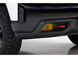 Fog Light Covers; Transparent Yellow (19-21 Silverado 1500, Excluding Custom, Custom Trail Boss & WT; 2022 Silverado 1500 LTD, Excluding Custom, Custom Trail Boss & WT)