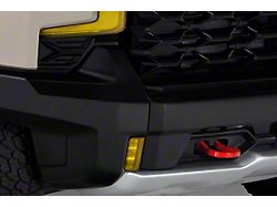 Fog Light Covers; Transparent Yellow (22-24 Silverado 1500 ZR2)