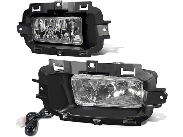 Fog Lights with Switch; Clear (14-16 Silverado 1500)