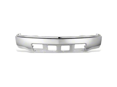 Front Bumper Cover without Fog Light Openings and Parking Sensor Holes; Chrome (14-15 Silverado 1500)