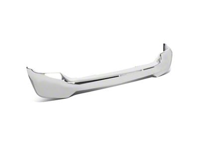 Front Bumper Cover without Fog Light Openings and Parking Sensor Holes; Chrome (16-18 Silverado 1500)