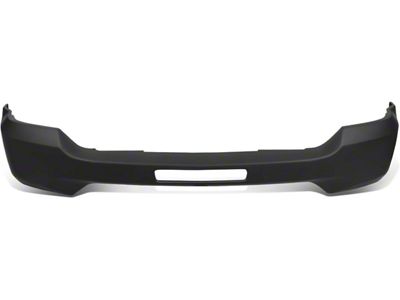 Front Bumper Cover without Fog Light Openings and Parking Sensors; Black (16-18 Silverado 1500)