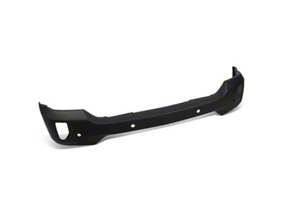 Front Bumper Cover with Fog Light Cutouts and Parking Sensors Holes; Black (16-18 Silverado 1500)