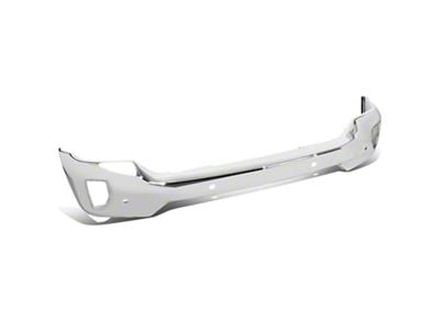 Front Bumper Cover with Fog Light Cutouts and Parking Sensor Holes; Chrome (16-18 Silverado 1500)