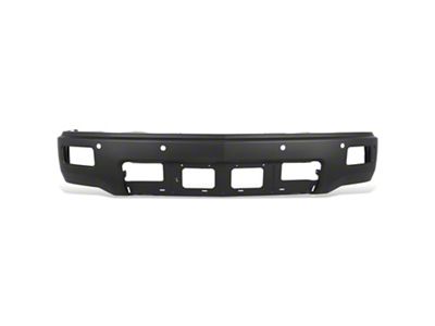 Front Bumper Cover with Fog Light Openings and Parking Sensor Holes; Black (14-15 Silverado 1500)