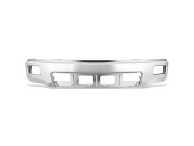 Front Bumper Cover with Fog Light Openings; Chrome (14-15 Silverado 1500)