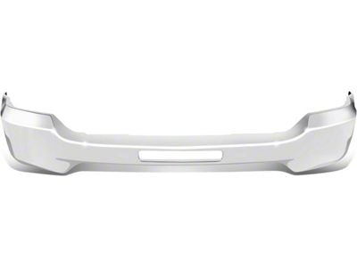 Front Bumper Cover without Fog Light Openings and Parking Sensors; Chrome (16-18 Silverado 1500)