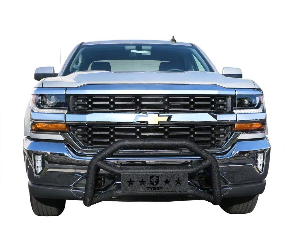 Silverado 1500 Front Bumper Guard; Textured Black (07-18 Silverado 1500 ...