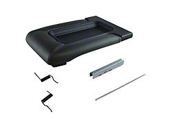 Front Center Console Lid; Black (99-06 Silverado 1500 w/ Bench Seat)