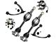 Front CV Axles with Wheel Hub Assemblies and Upper Control Arms (07-13 4WD Silverado 1500)