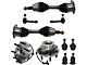 Front CV Axles with Ball Joints, Outer Tie Rods and Wheel Hub Assemblies (99-06 4WD Silverado 1500)