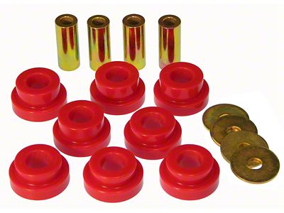 Front Differential Mount Bushing Kit; Red (07-13 4WD Silverado 1500)
