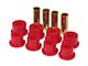 Front Leaf Spring Bushing Kit; Red (99-09 Silverado 1500 w/ Factory Rancho Suspension)