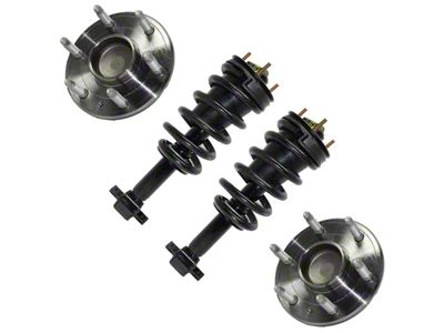 Front Strut and Spring Assemblies with Wheel Hub Assemblies (07-13 2WD Silverado 1500)