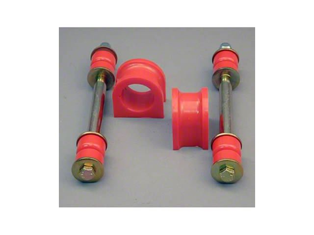 Front Sway Bar Bushing and End Link Kit; 36mm; Red (99-03 4WD Silverado 1500)