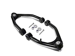 Front Upper Control Arms for 2 to 4-Inch Lift; Black (07-18 Silverado 1500 w/ Stock Cast or Stamped Steel Control Arms)