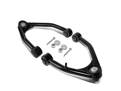 Front Upper Control Arms for 2 to 4-Inch Lift; Black (07-18 Silverado 1500 w/ Stock Cast or Stamped Steel Control Arms)