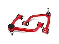 Front Upper Control Arms for 2 to 4-Inch Lift; Red/Black (19-25 Silverado 1500)