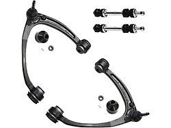 Front Upper Control Arms with Sway Bar Links (07-16 Silverado 1500 w/ Stock Cast Steel Control Arms)