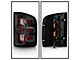 Full LED Tail Lights; Black Housing; Clear Lens (07-13 Silverado 1500)