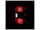 Full LED Tail Lights; Black Housing; Clear Lens (07-13 Silverado 1500)